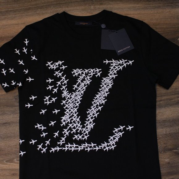 louis vuitton airplane shirt